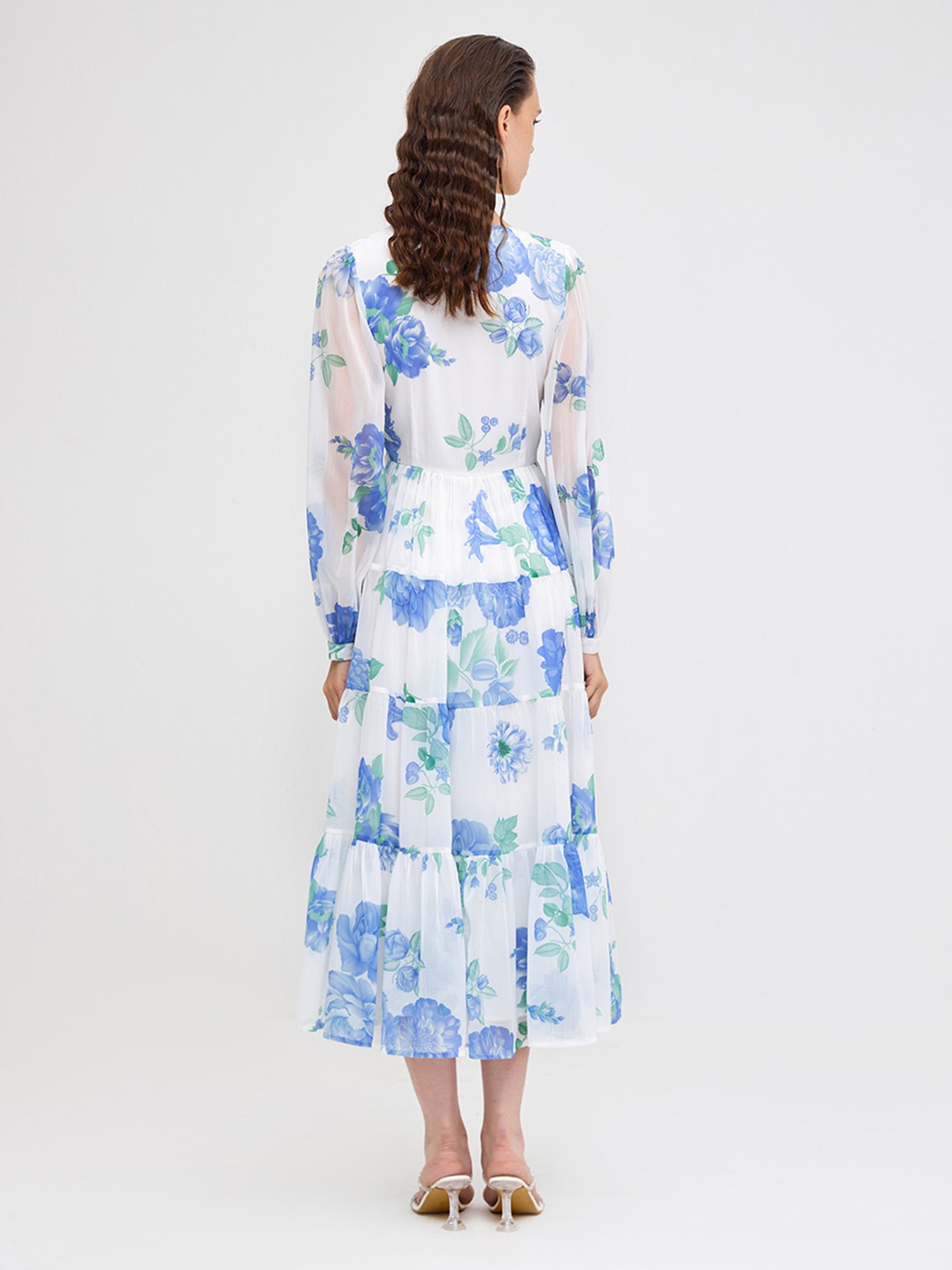 Cover Story Off White Floral Print Maxi Dress