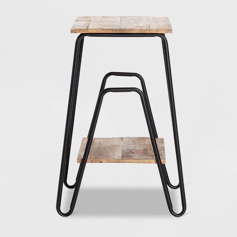 Cooper Industrial Side Table Brown - ClickDecor
