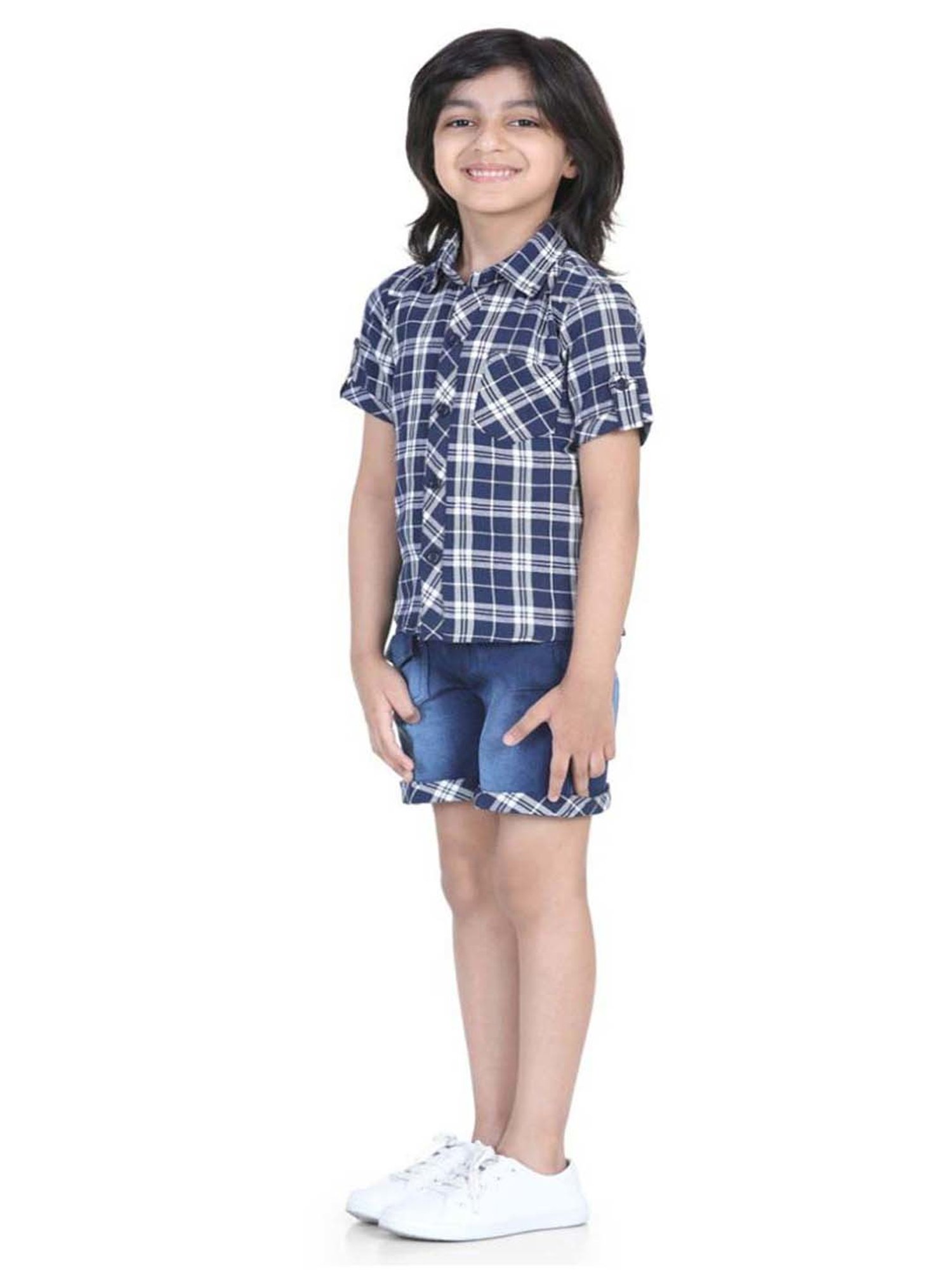 GJ baby Green & White Cotton Camouflage Full Sleeves T-Shirt Set