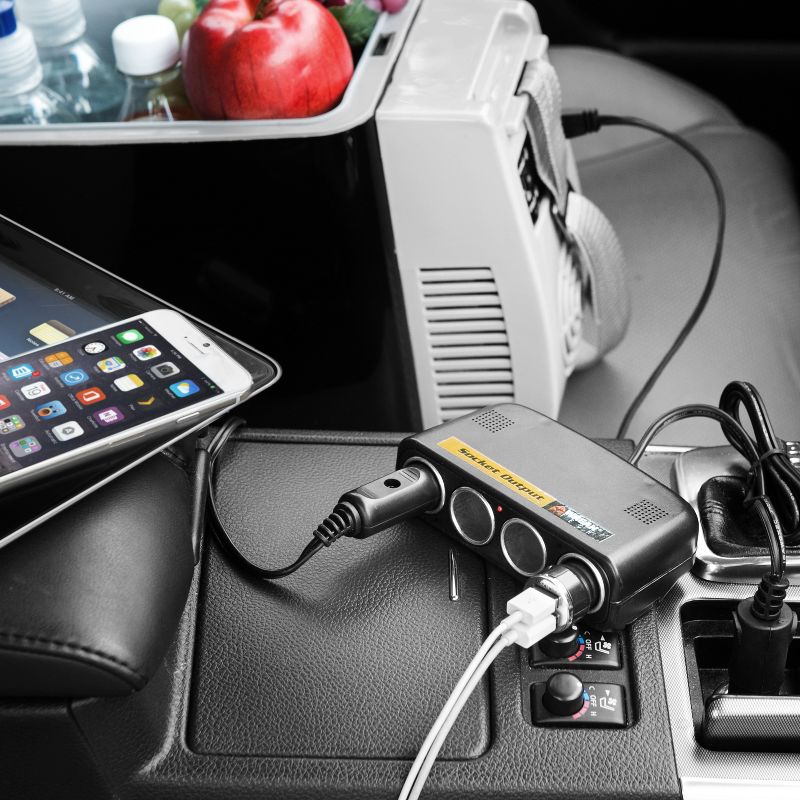 Wagan 4 Way Socket Black