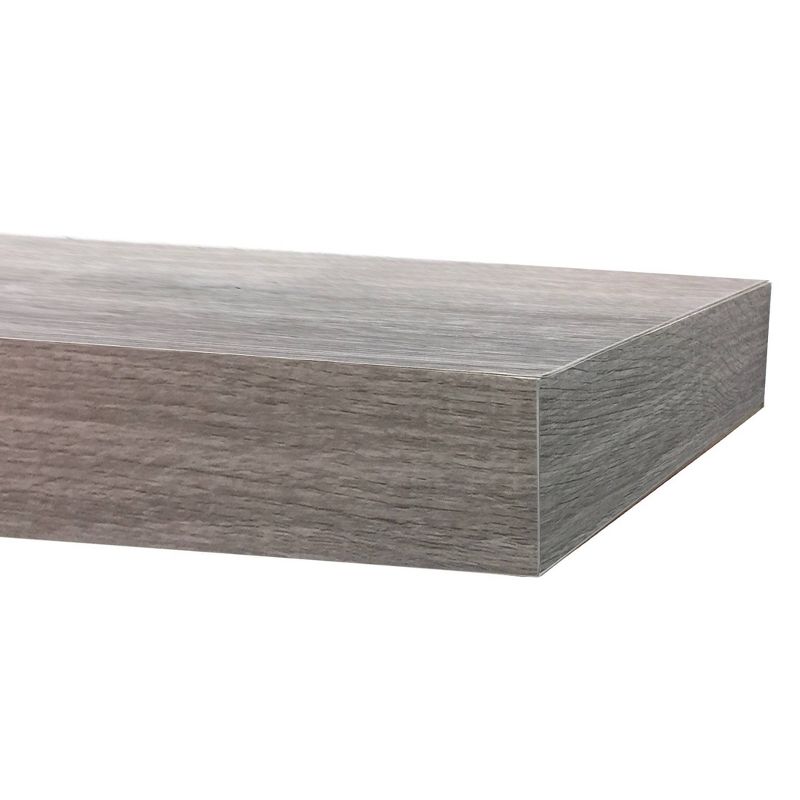 60" x 8" Floating Shelf Driftwood Gray - InPlace