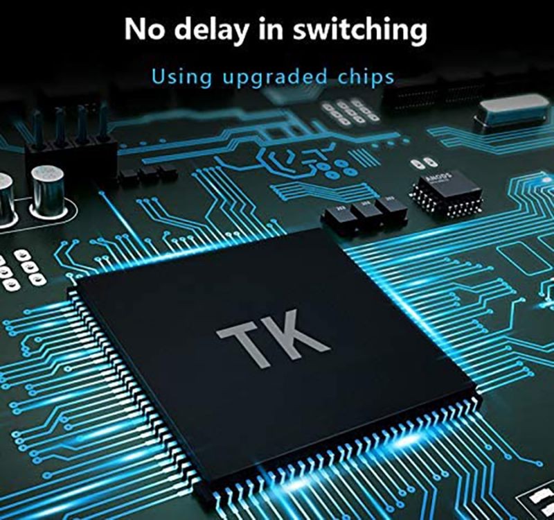 iKKEGOL&reg; Audio Video RCA 3 Port  Way Selector Switcher with AV Cable