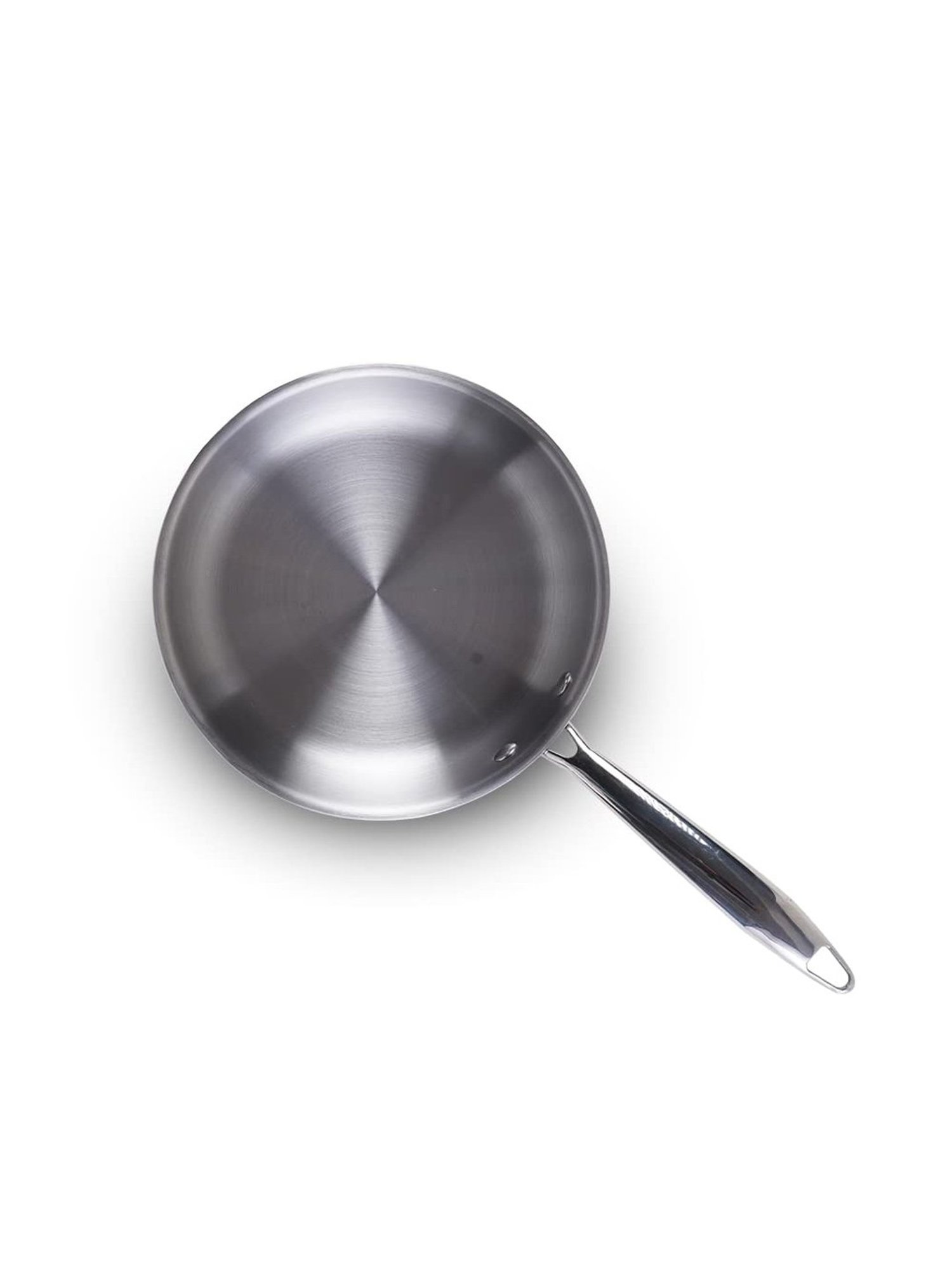 The Indus Valley Silver Tri-Ply Stainless Steel Induction and Gas Compatible 23.5 cm Frypan (1.5L)