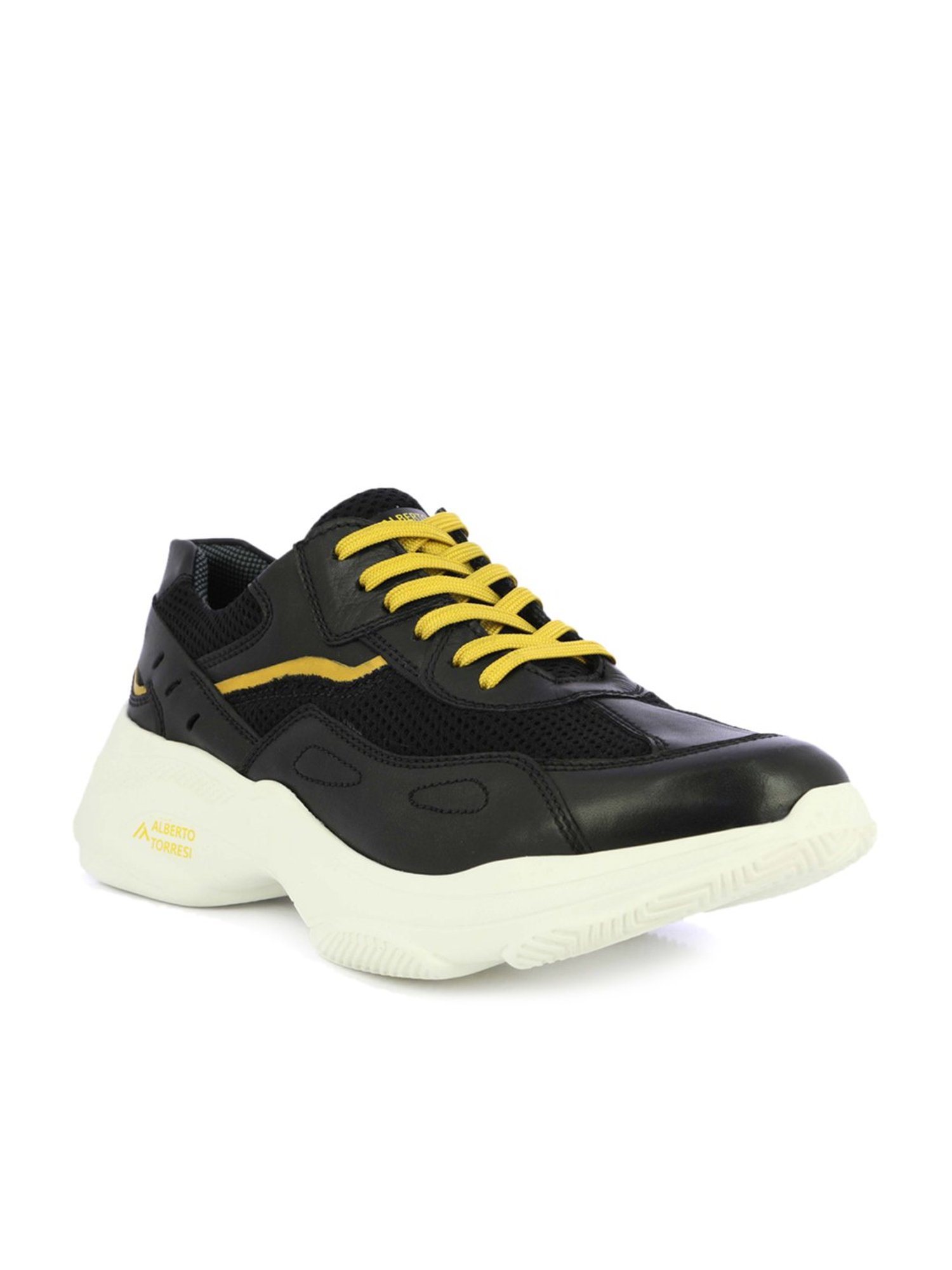 Alberto Torresi Men's Black Running Shoes