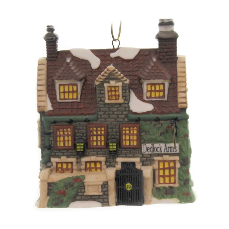 Holiday Ornaments 3.25" Dedlock Arms Charles Dickens Heritage  -  Tree Ornaments