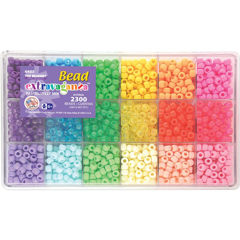 Bead Extravaganza Bead Box Kit 19.75oz-Pastel & Jelly