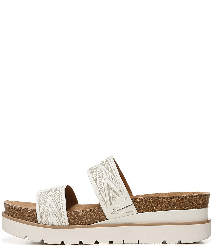 Zodiac Kaia Printed Leather Flatform Slides