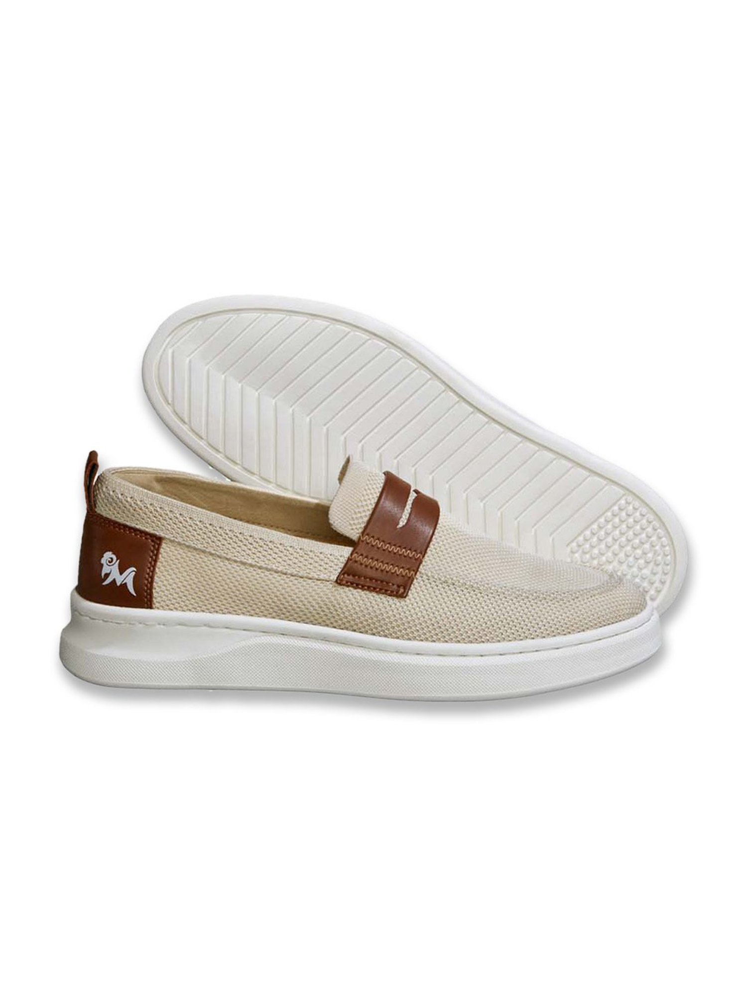 Neemans Men's Cream Casual Loafers