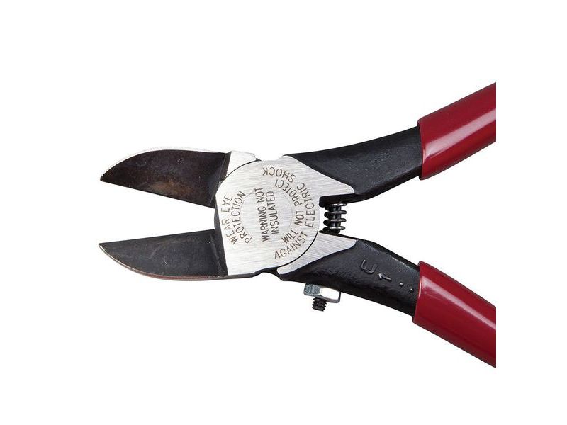 KLEIN TOOLS D227-7C Diagonal Cutting Pliers, Spring-Loaded, Plastic Cutting,
