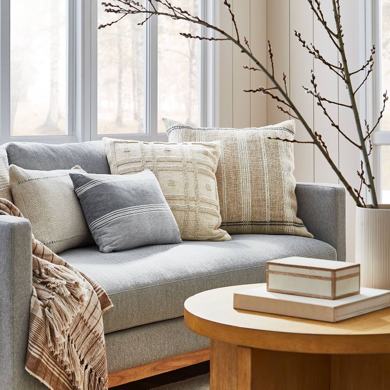 Geo Tufted Square Pillow Cream - Threshold™ designed with Studio McGee