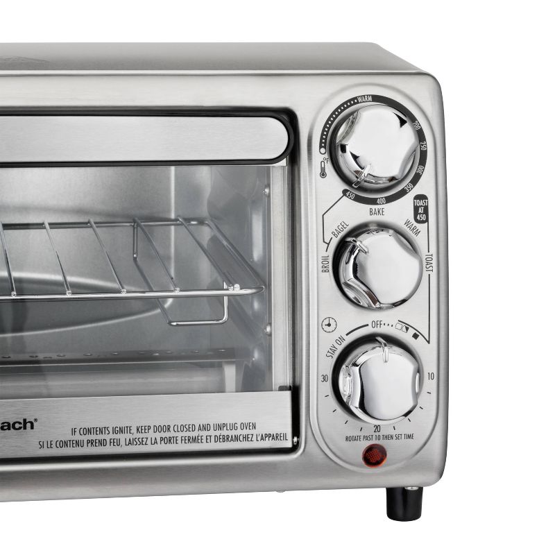 Hamilton Beach 4 Slice Toaster Oven - Stainless Steel 31401