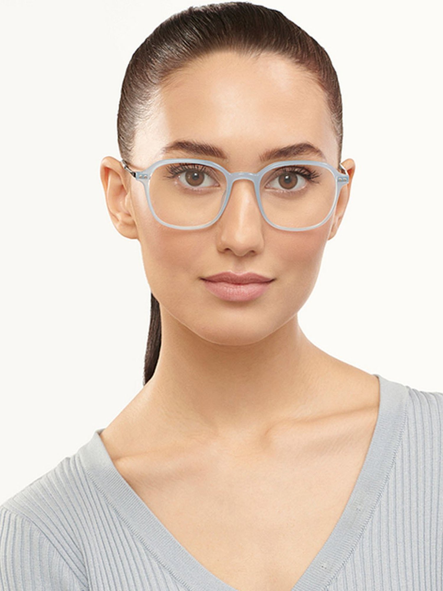 Lenskart Blu Green Rectangular Blue Light Protection Unisex Reading Glasses