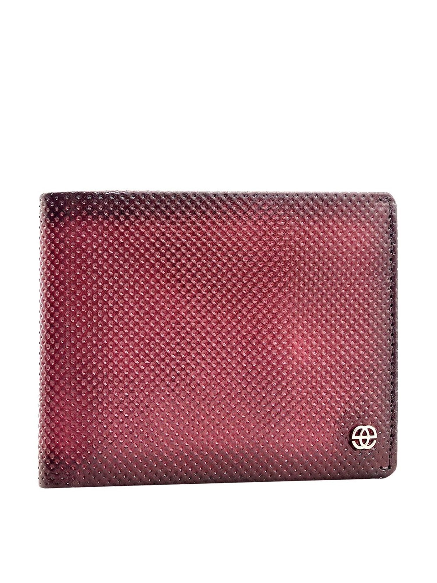 THE HOLISTIK Revival Black & Maroon Casual Leather Bi-Fold Wallet for Men