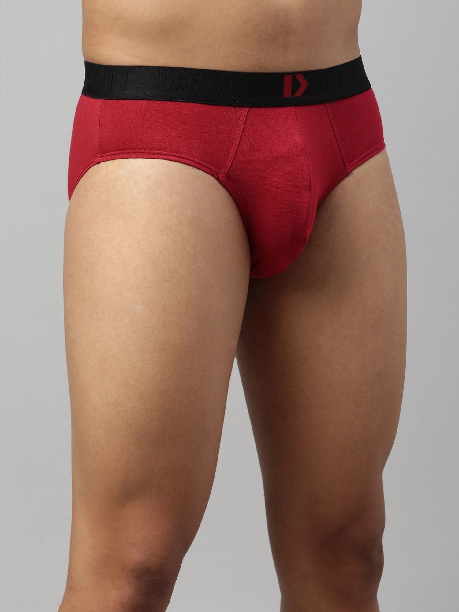 DIXCY SCOTT MAXIMUS Barbados Cherry & Navy Regular Fit Briefs - Pack Of 2