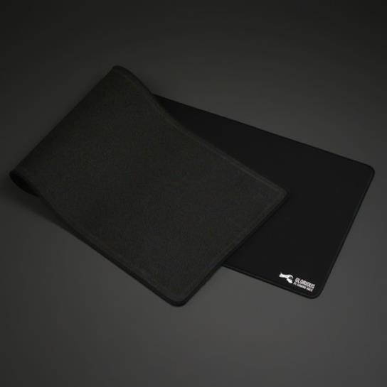 Glorious Large Gaming Mouse Mat / Pad - Stitched Edges, 2mm thick, Black Mousepad | 11"x13"x0.08" (G-L)