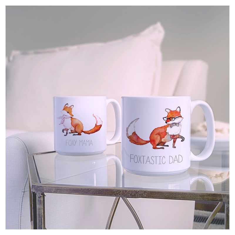 2ct Fox Parents Large Coffee Mugs