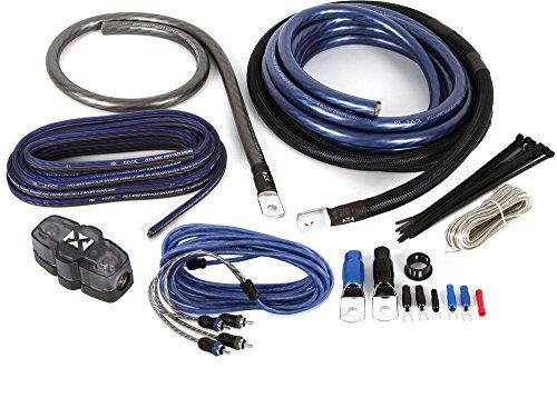 nvx professional grade 100% copper, 2channel true spec 1/0 gauge amplifier installation kit w/rca interconnect 20 ft speaker cable xkit02