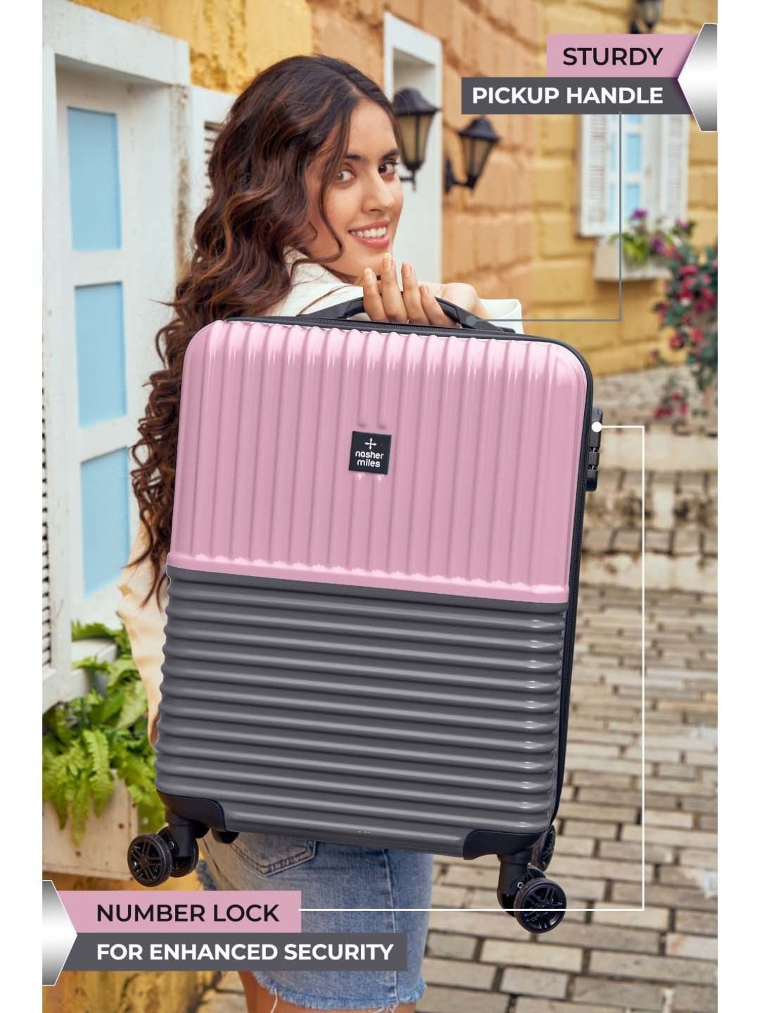 Skybags Salsa Red Solid Hard Medium Trolley Bag - 46 cm