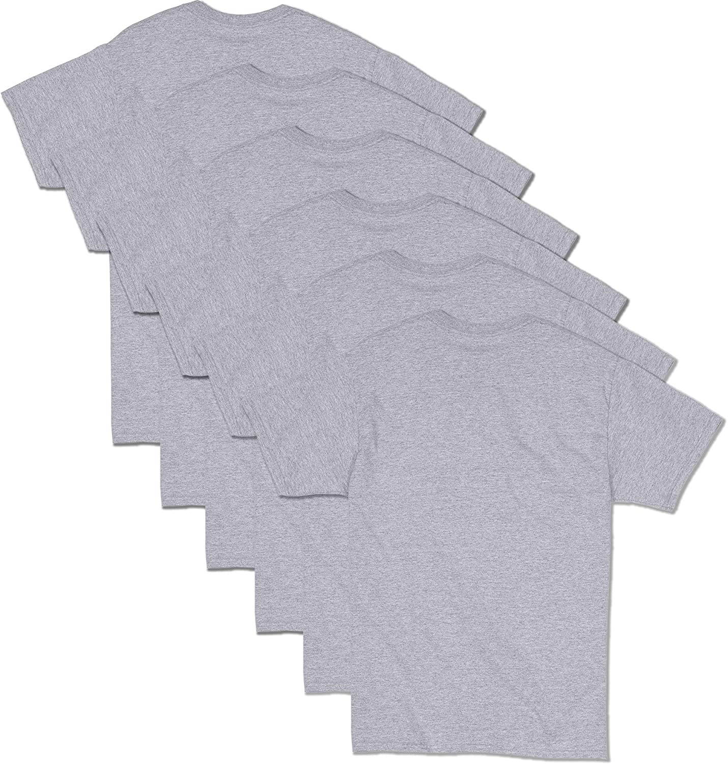 Hanes Men's ComfortSoft Short Sleeve T-Shirt (6 Pack)