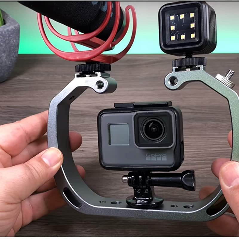 Aluminum Alloy Micro Film Making kit Video Cage Diving Rig Stabilizer SKGHA6 GoPro Mount Adapter for Action Cameras GoPro Hero3 3+ 4 5 6 Action Cameras for Underwater Video Photography