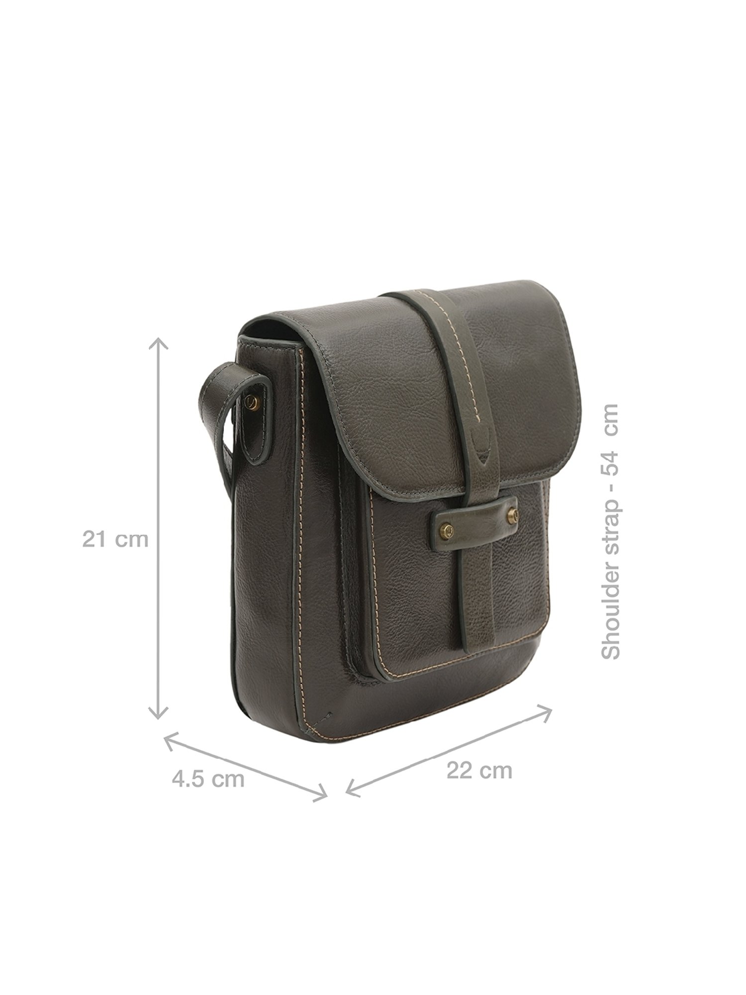 HiLEDER Brown Solid Medium Cross Body Bag