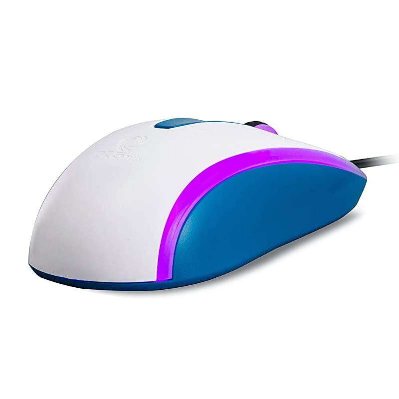 Wired Mouse 1200DPI Rainbow Breathing Light USB Computer Mouse for KidsSchoolOfficeHomeGaming Mouse Compatible with Windows for PC Laptop Desktop MacBookWhite