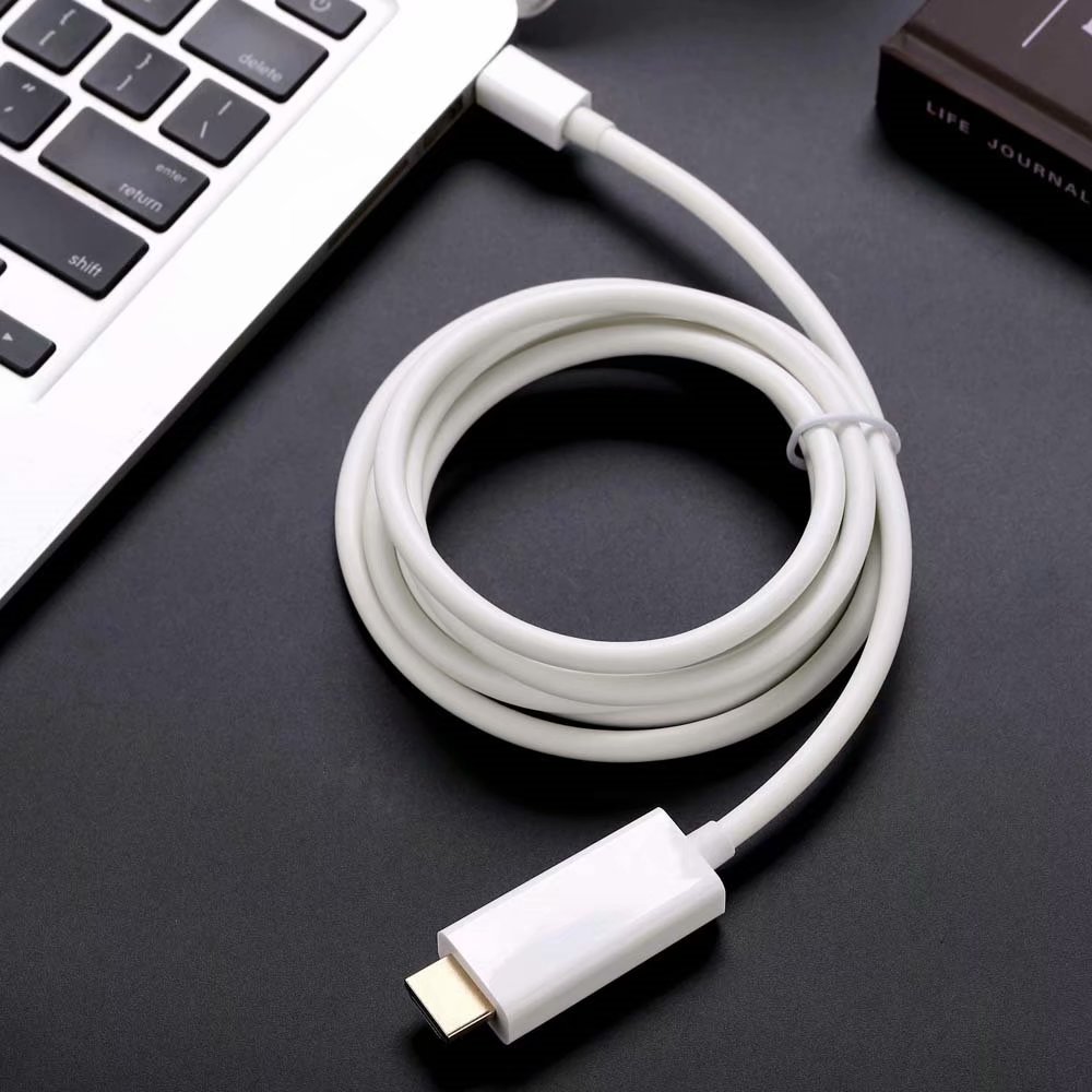 Mini DP To HDMI 1.8m Cable Mini DisplayPort Thunderbolt Port 1080P 60HZ for Macbook Pro Air Projector Camera TV, Thunderbolt to HDMI Cable 1080p 1.8m.