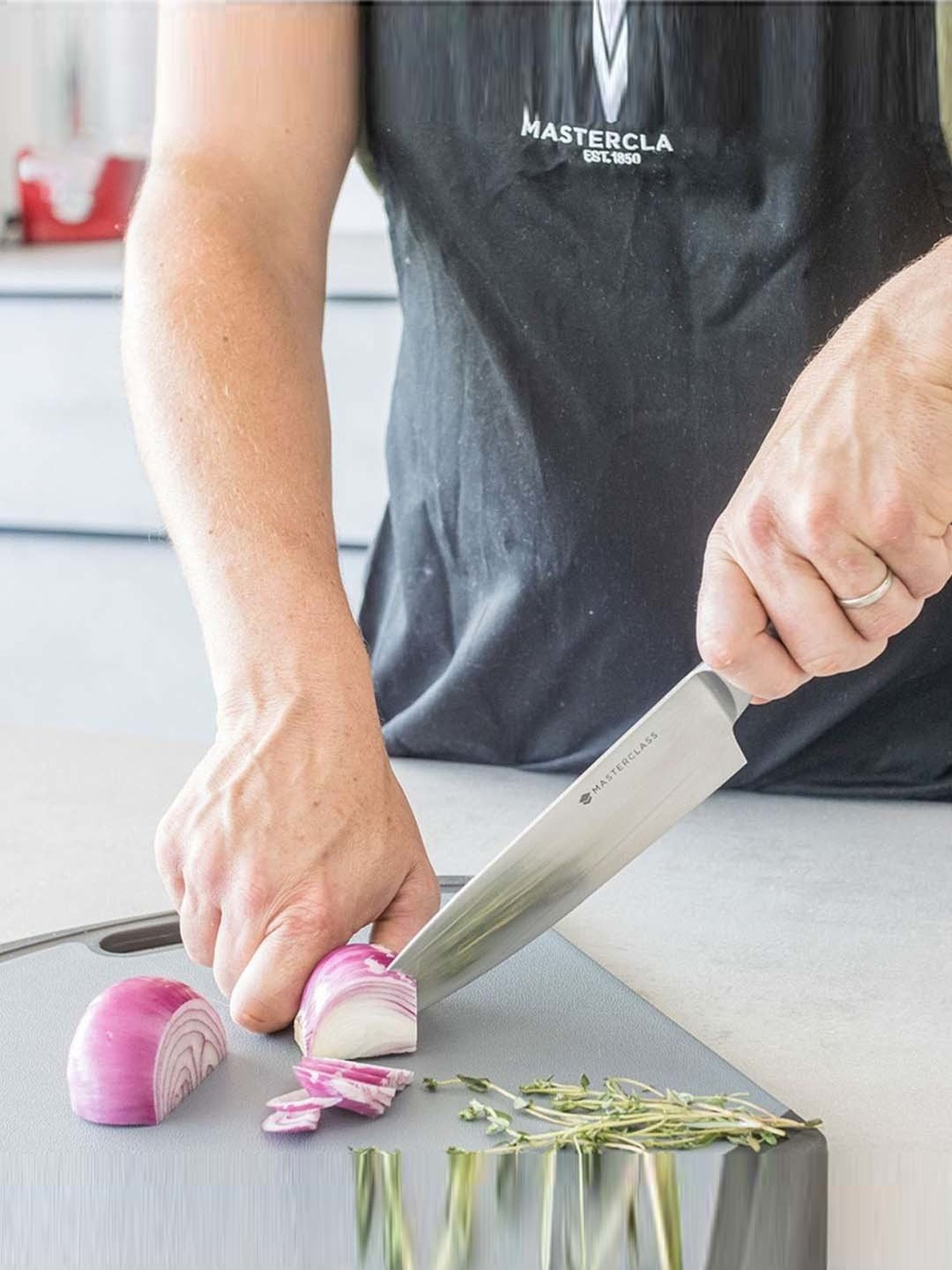 MasterClass Silver Medium Stainless Steel Acero Chef's Knife - 20 cm