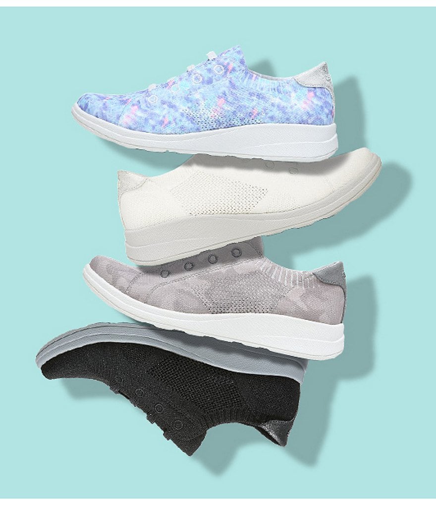 Bzees Premium Golden Knit Washable Slip-On Sneakers