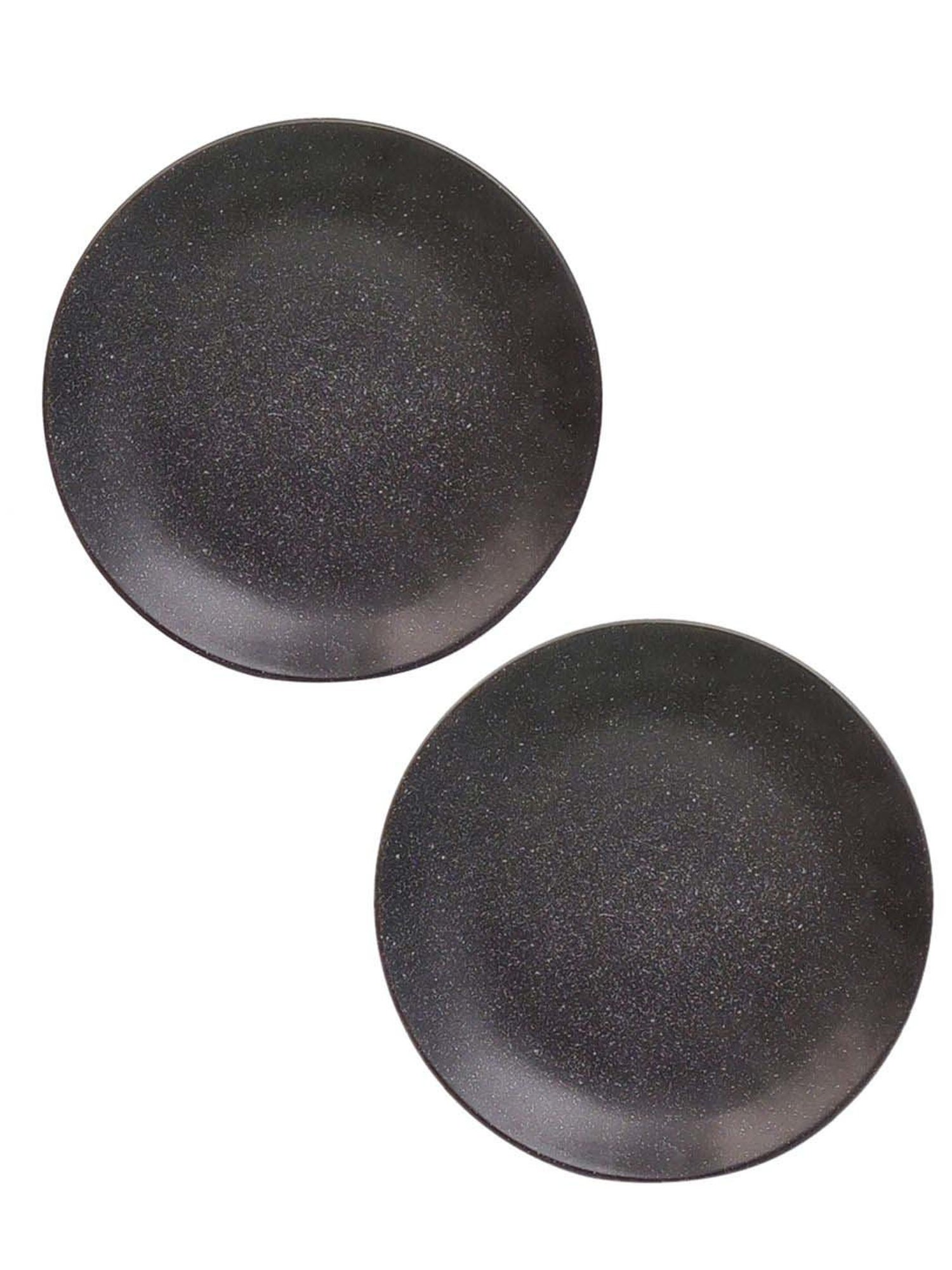 Pure Home and Living Transparent Glass Textured Dinner Plates