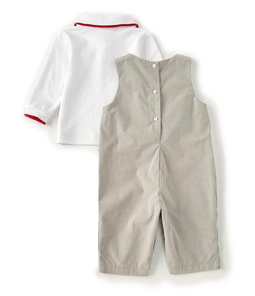 Petit Ami Baby Boys 3-24 Months Long Sleeve Airplane Coverall 2-Piece Set