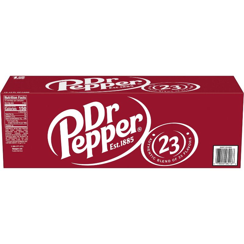 Dr Pepper Soda - 12pk/12 fl oz Cans