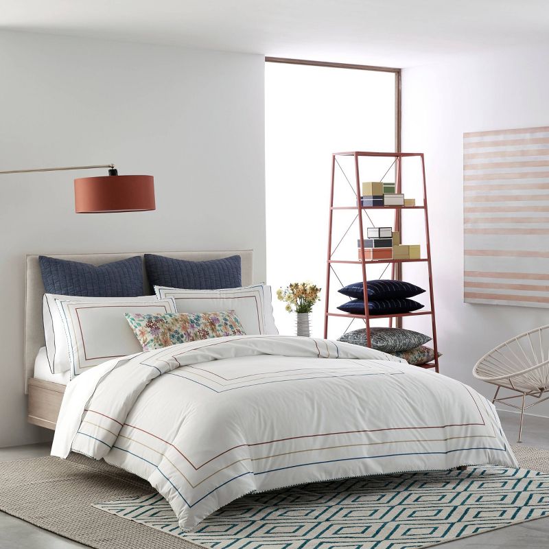 UGG Corey Knitted Faux Fur Striped Throw