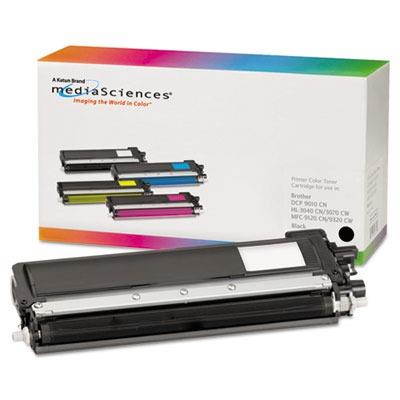 Media Sciences 39855 Black Compatible, Remanufactured, TN210BK, Toner, 2200 Page-Yield
