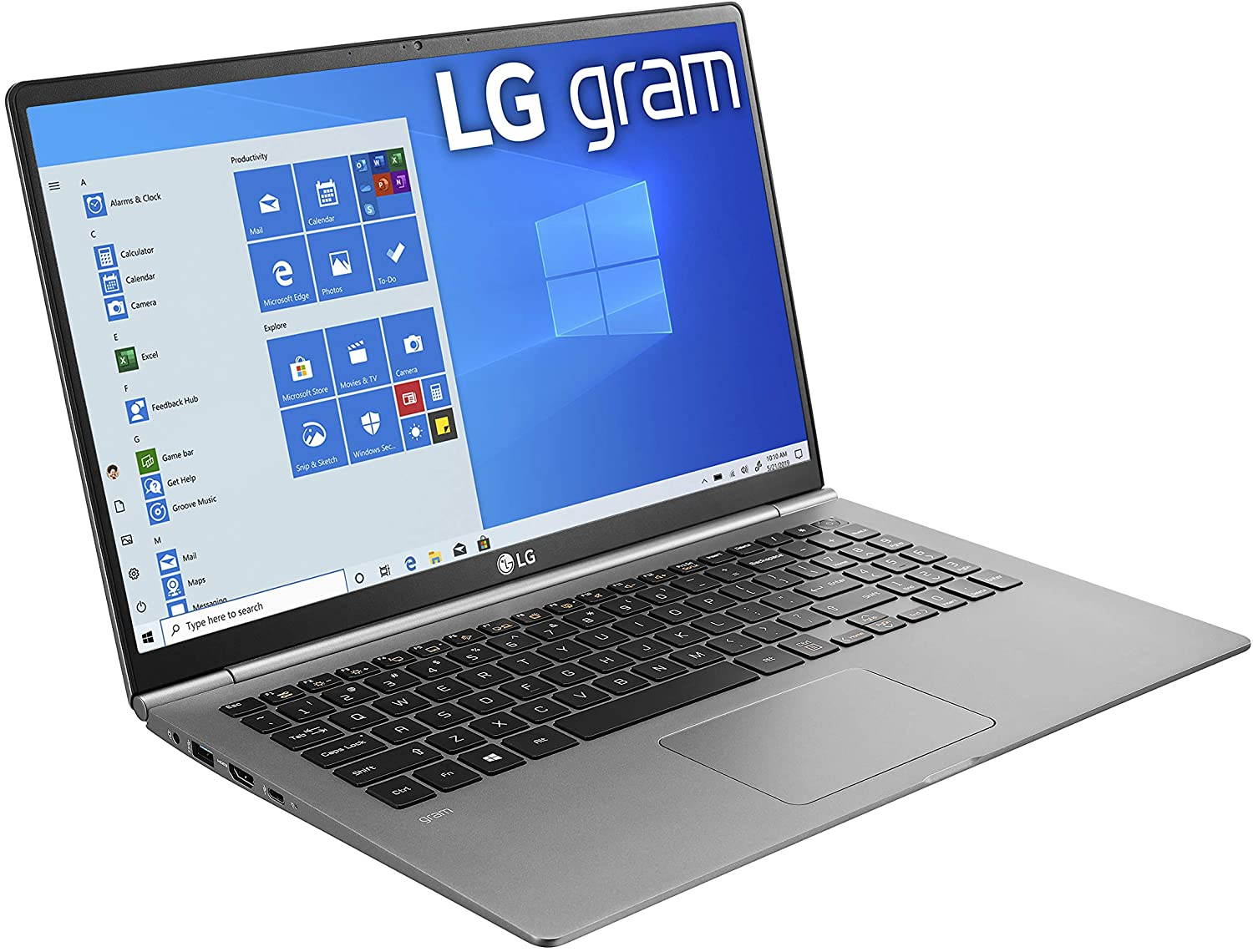LG Gram Laptop - 15.6" Full HD IPS, Intel 10th Gen Core i5 (10210U CPU), 8GB DDR4 2666MHz RAM, 512GB NVMeTM SSD, Up to 21 Hours Battery, Intel UHD Graphics - 15Z995-U.ARS6U1 (2020) Notebook