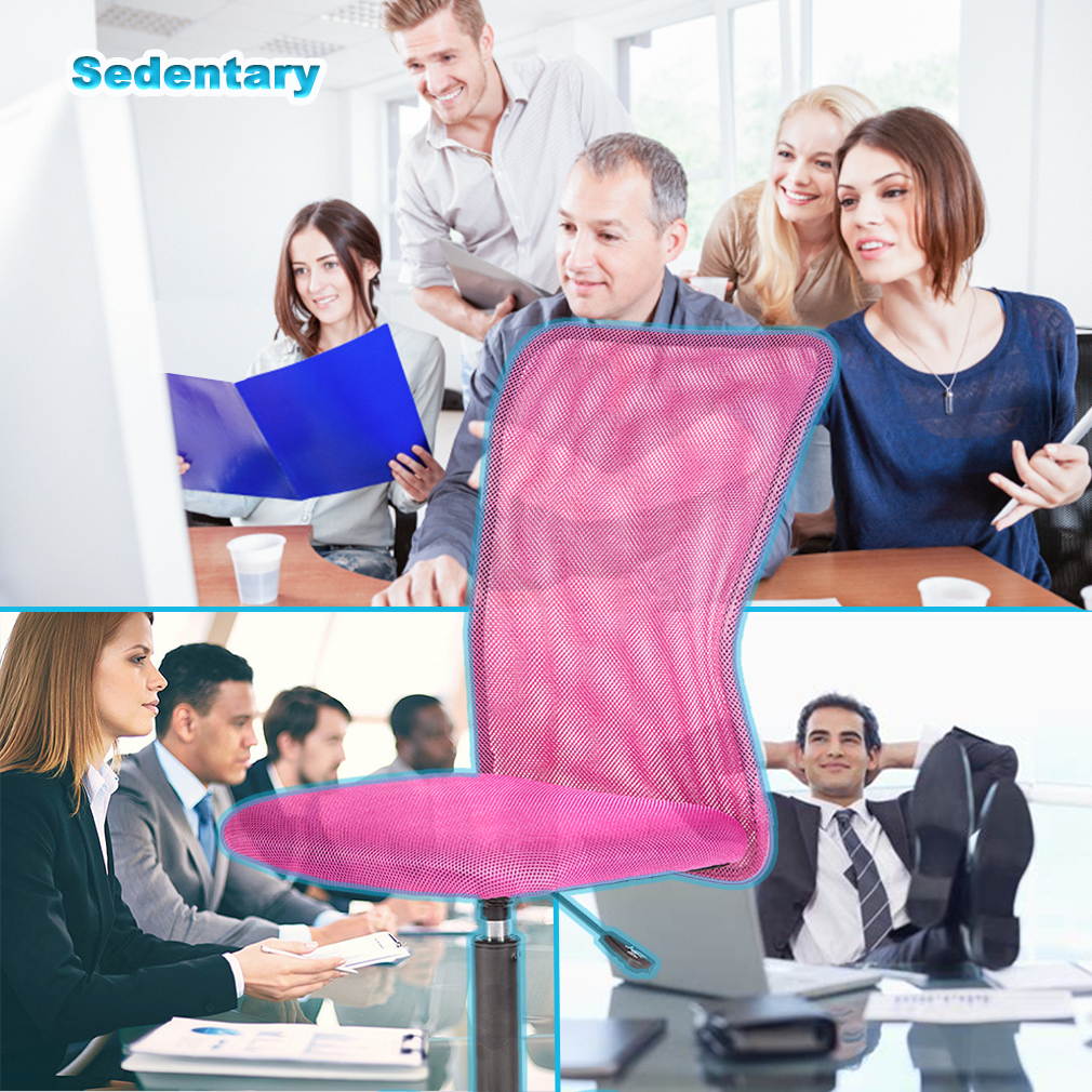 Set Of 4 Mesh Office Chair Computer Mid-Back Task Swivel Seat Ergonomic Chair