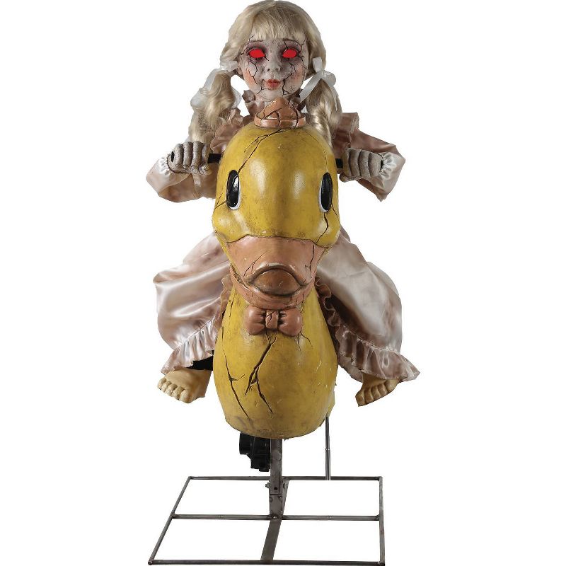 Rocking Ducky Doll Animated Halloween Decorative Holiday Scene Prop