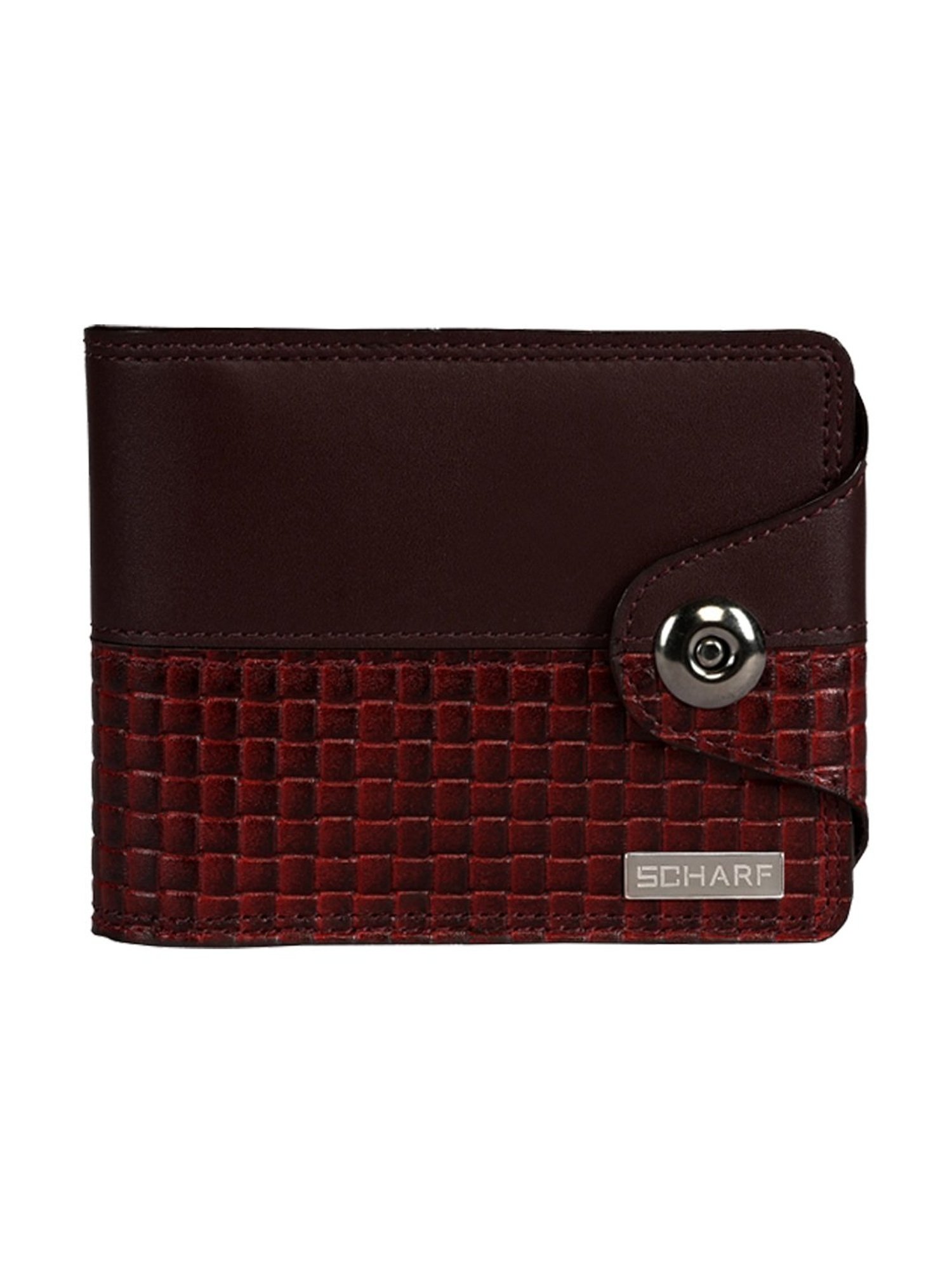 Scharf Brown Leather Rfid Bi-fold Wallet For Men
