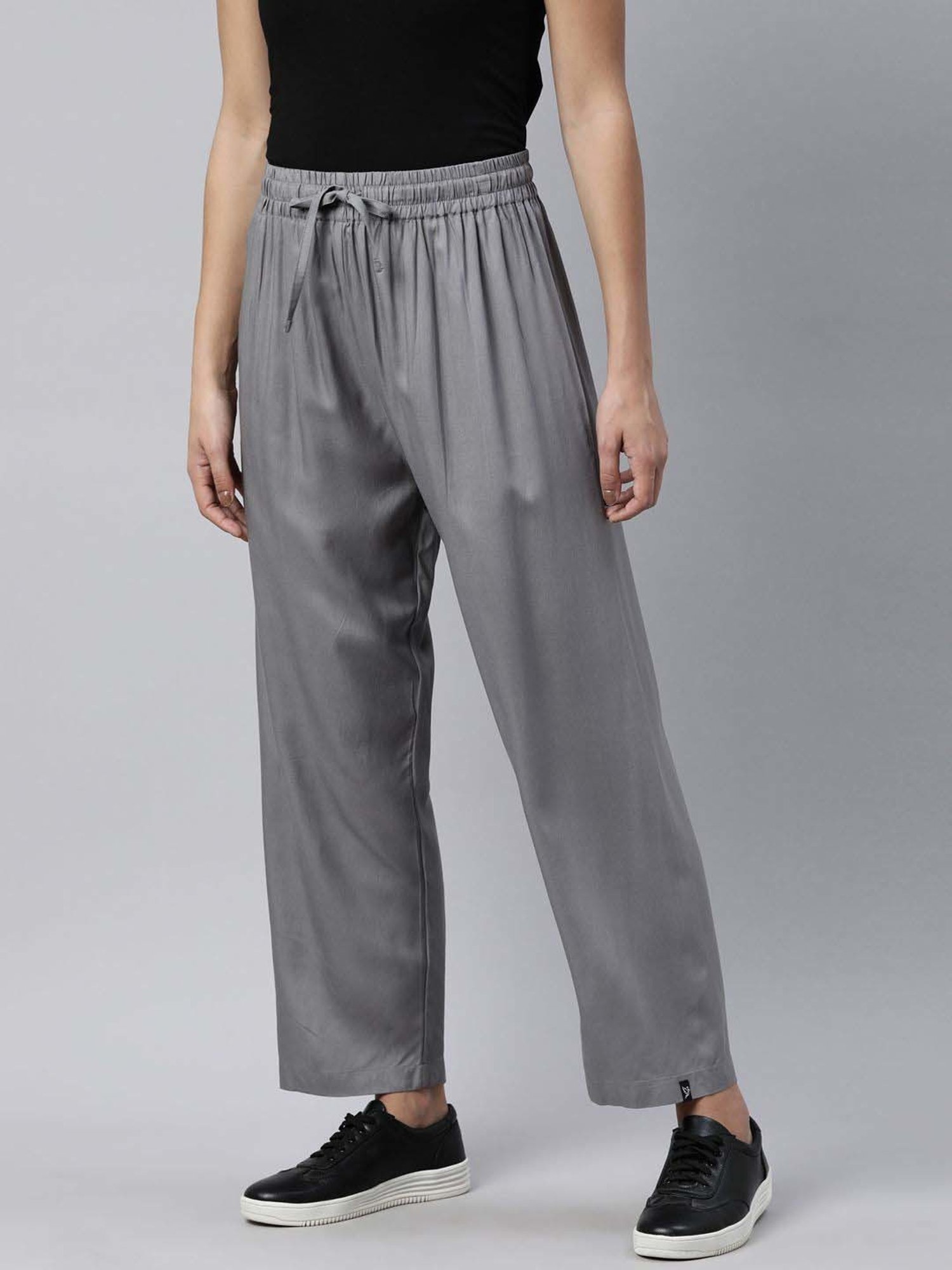 TWIN BIRDS Women Viscose Relaxed Fit Trouser With Functional Pocket