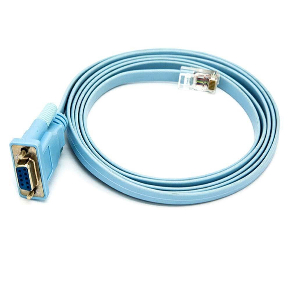 Cisco console cable Serial Cable Rj45 to DB9 & RS232 to USB (2 In 1) for Cisco device 1.8m+1M