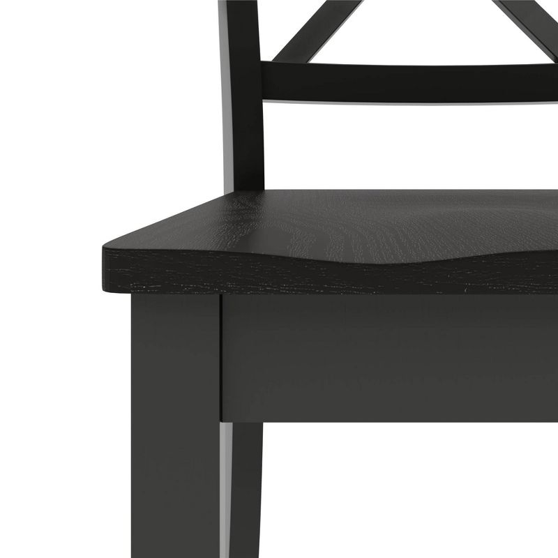 5pc Balwin Rustic Dining Set Black - Dorel Living