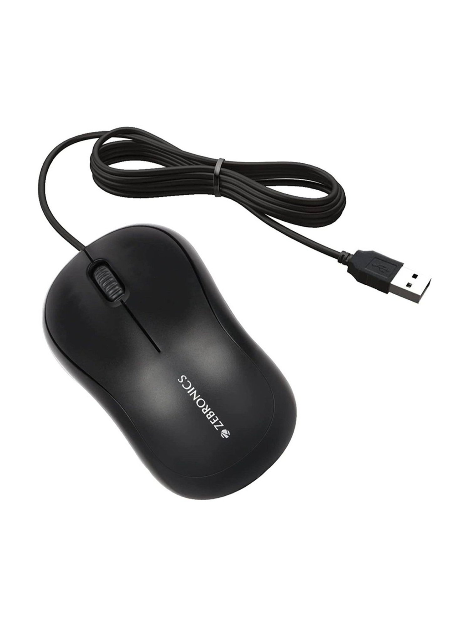 Zebronics K20 Wired Keyboard and Mouse Combo with 90HB USB HUB (Black)