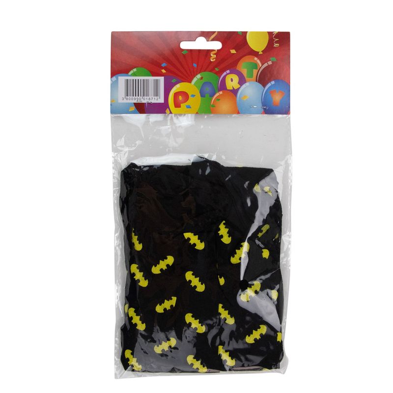 Northlight 11" Black With Yellow Bats Halloween Stockings