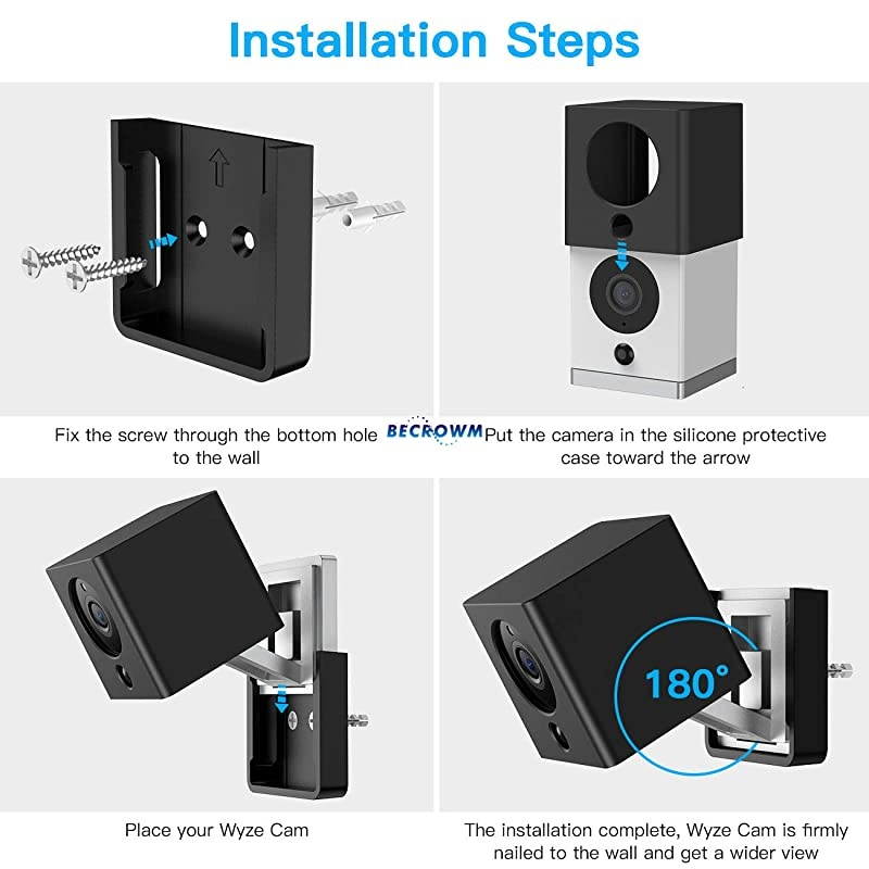 2Pack AC Outlet Mount Compatible with Wyze Cam Reliable mounting Alternative for Wyze Cameras and iSmartAlarm Spot Camera Support Stand
