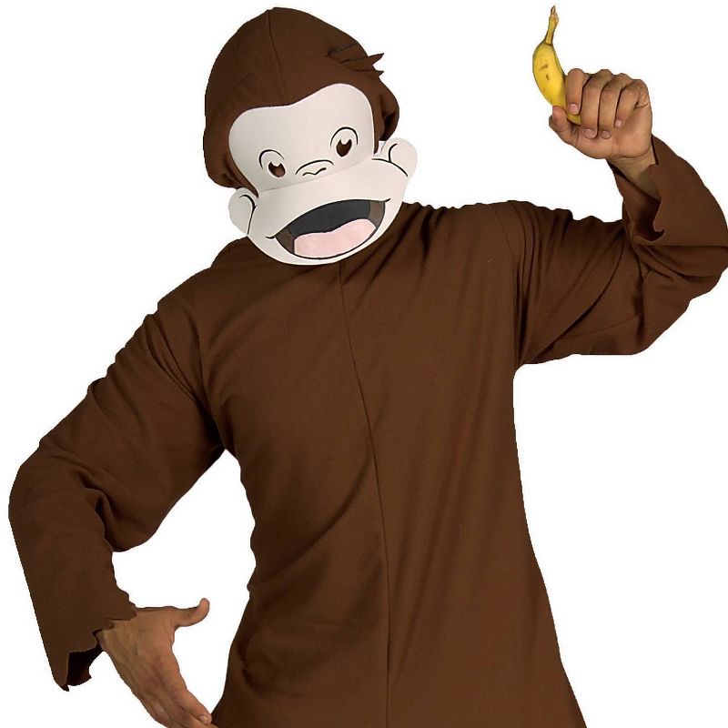 Adult Curious George Standard Halloween Costume One Size