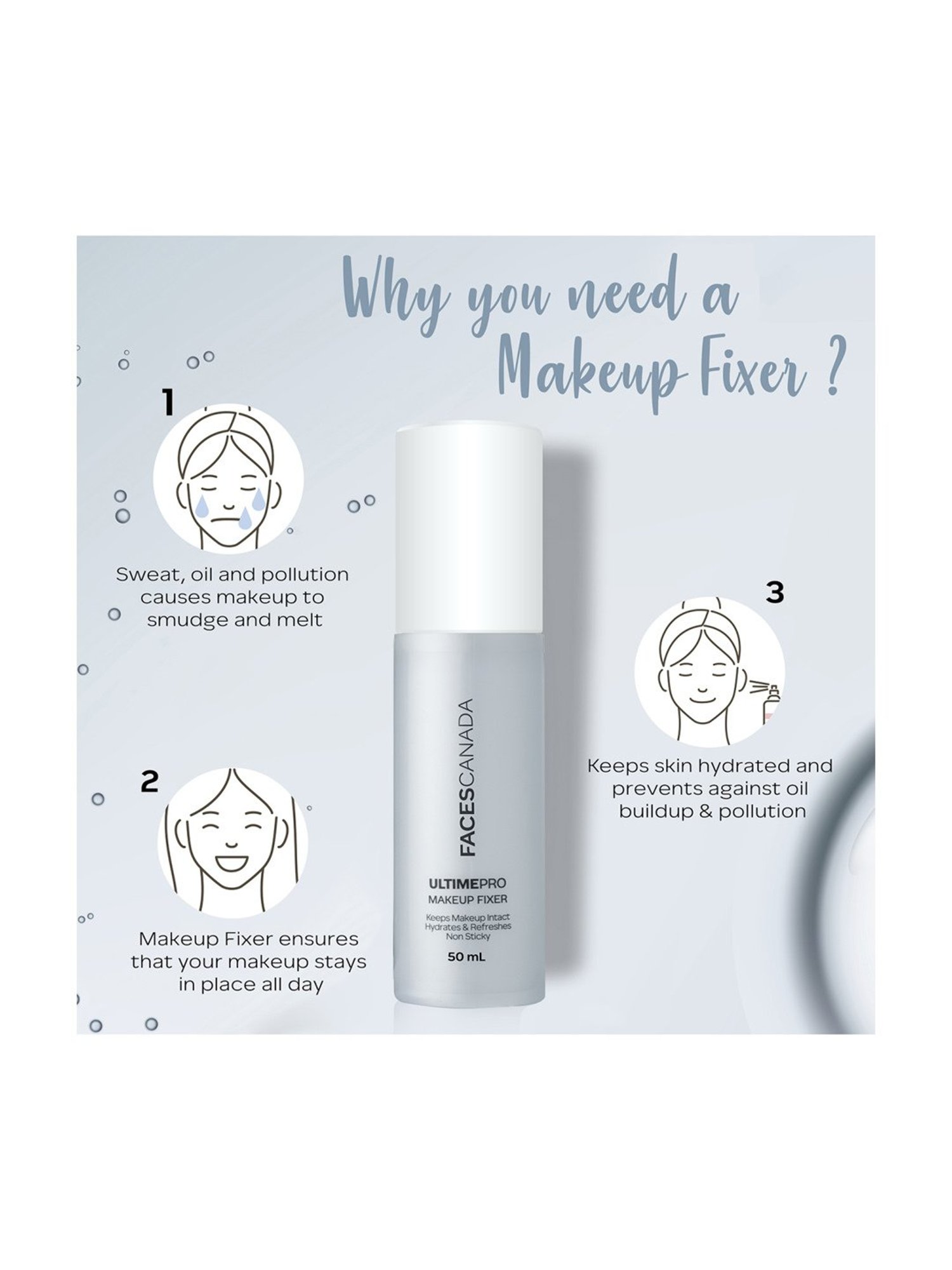 Faces Canada Ultimepro Makeup Fixer - 50 ml