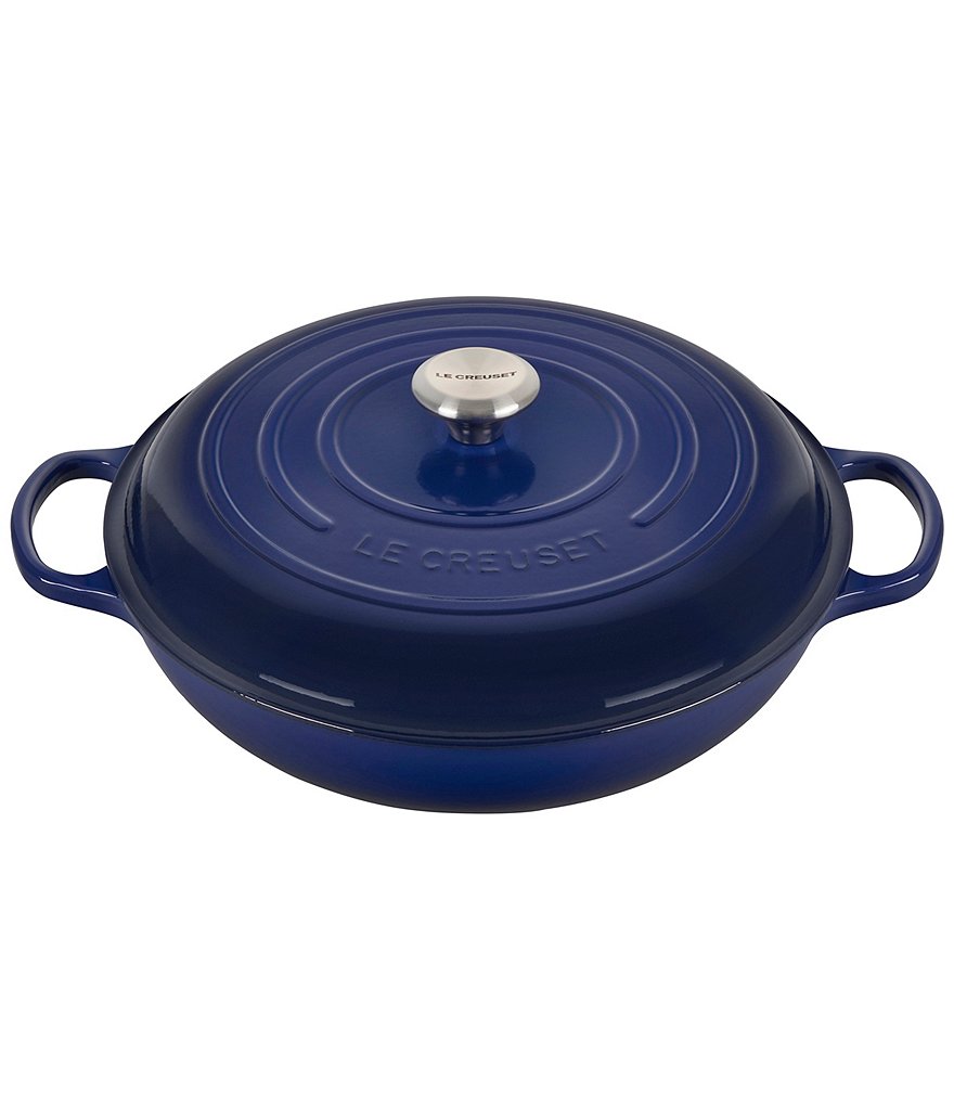 Le Creuset Signature 5-Qt Enameled Cast Iron Braiser with Stainless Steel Knob