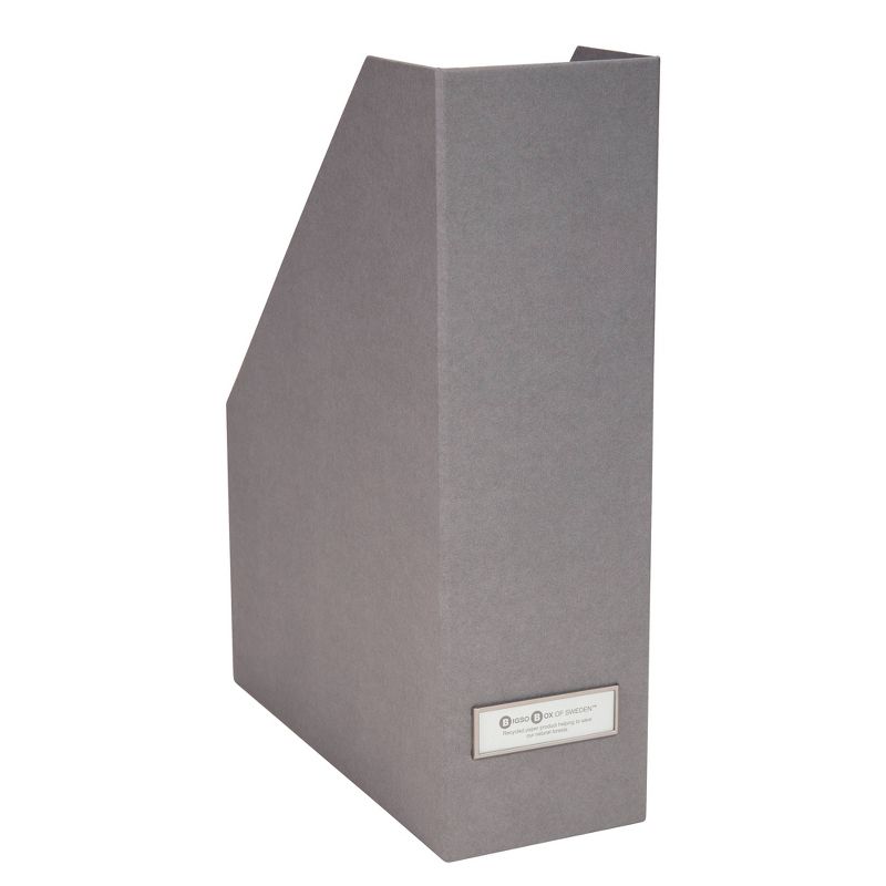 Set of 3 Viktoria Magazine File Gray - Bigso Box of Sweden