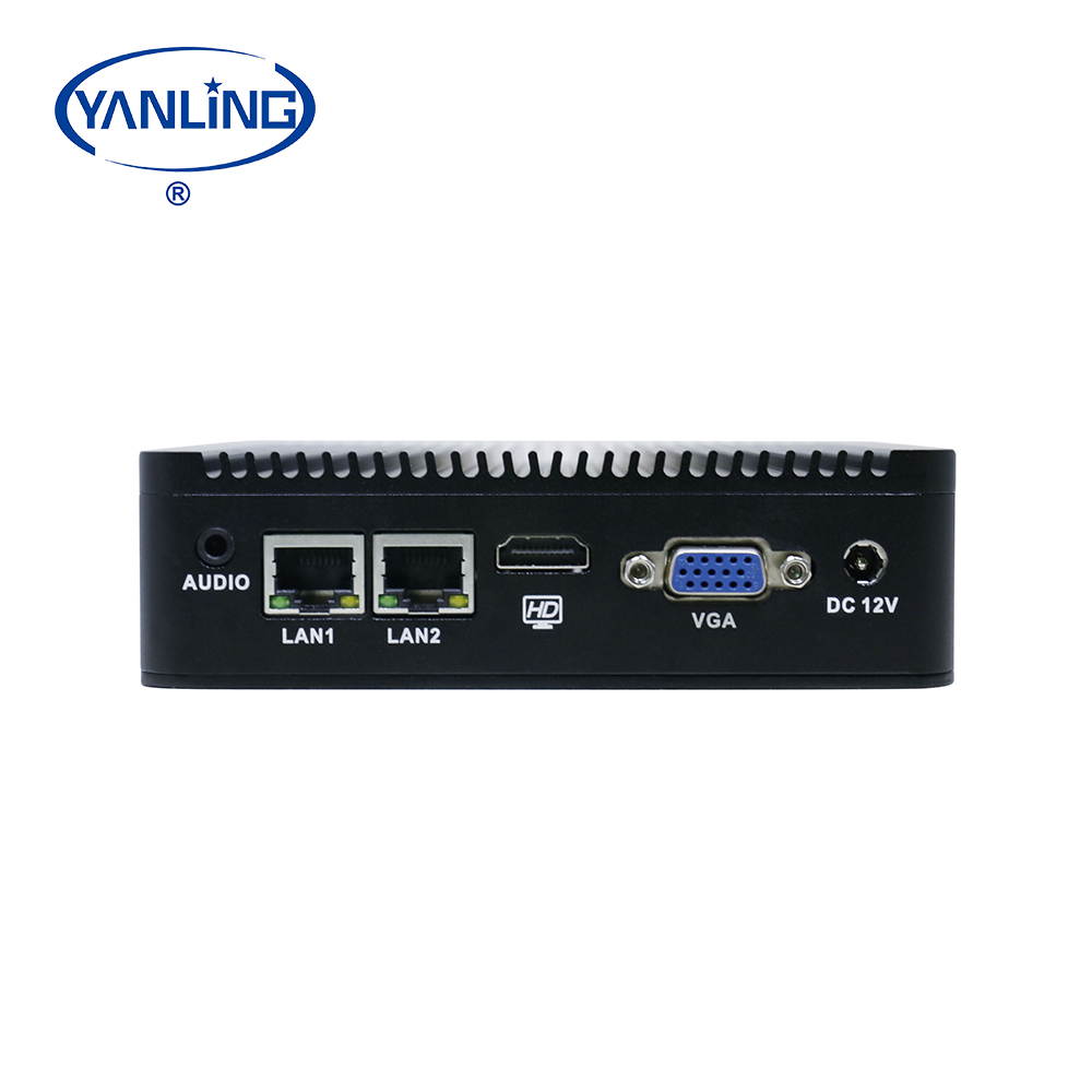 YANLING 4K Fanless Mini PC, Intel Celeron J1900/Intel Pentium N3540 CPU, Desktop Computer, Windows 10 Pro VGA/HDMI/1USB3.0/5USB2.0/LAN, 8 RAM/64 SSD)