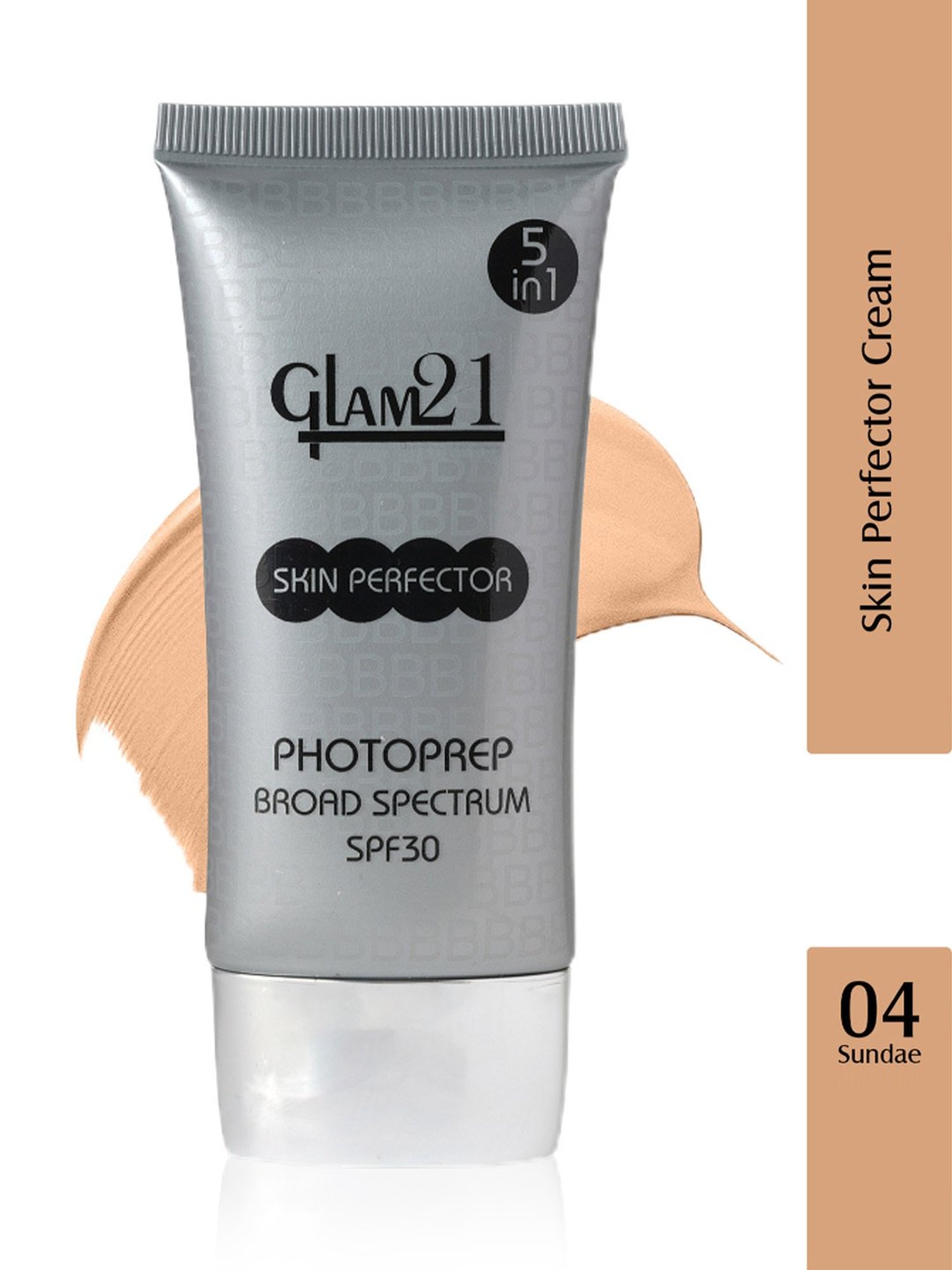 Glam21 Skin Perfector Photoprep Broad Spectrum Cream SPF 30 05 Fudge - 50 gm